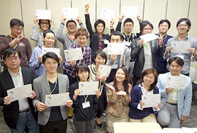 受講後は2級資格認定書を贈呈します。