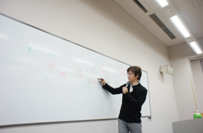 ホワイトボードを活用して直感的かつ視覚的に説明を行います。