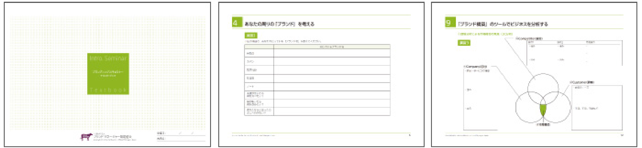 ブランディング入門セミナーでは、ブランドについての知識と、ブランド構築の概要を学びます。